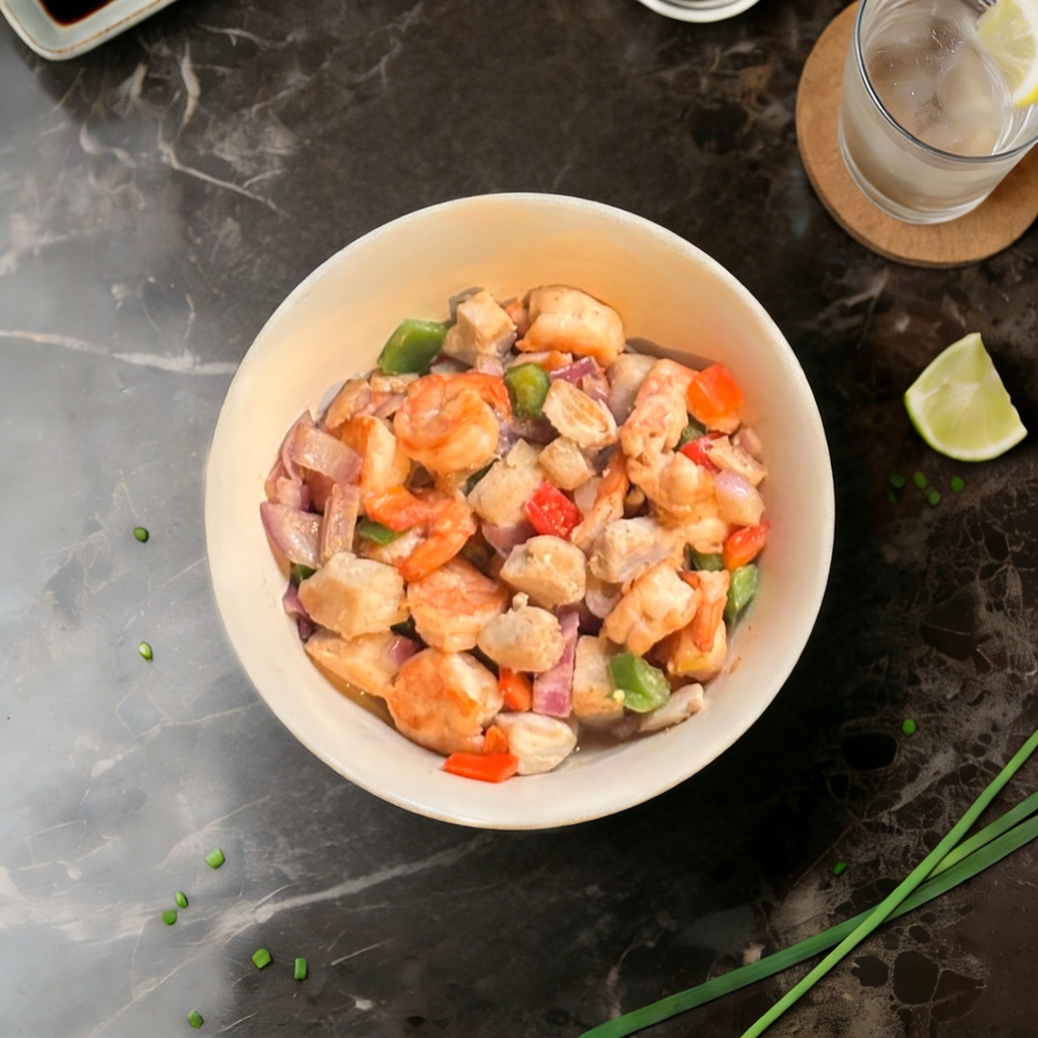 Mahi Mahi Trio - Shrimp Mahi Mahi Chicken Bowl