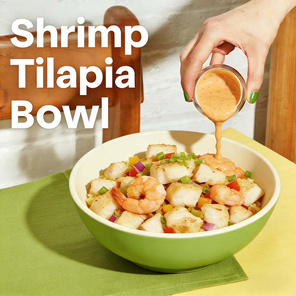 Shrimp Tilapia Bowl (50g Protein Tier)