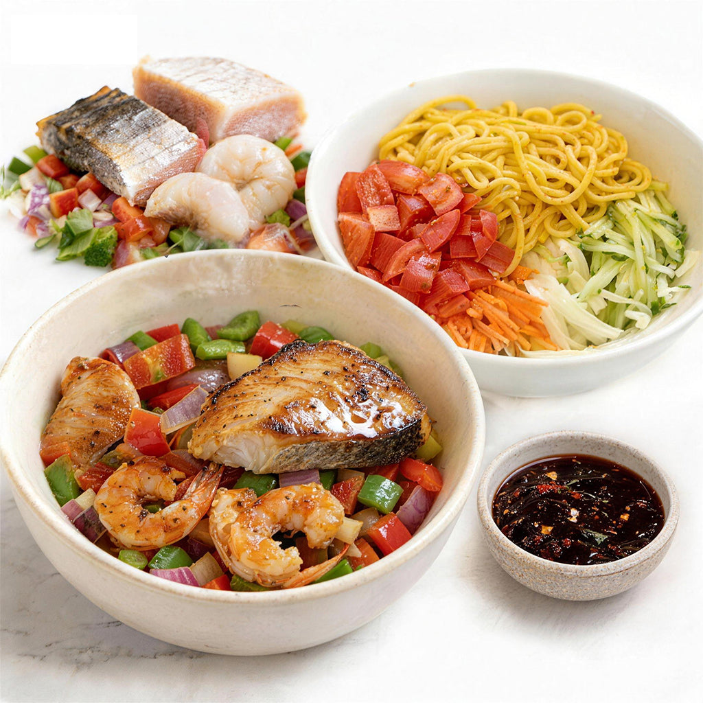 Mahi Mahi Trio - Shrimp Mahi Mahi Chicken Bowl