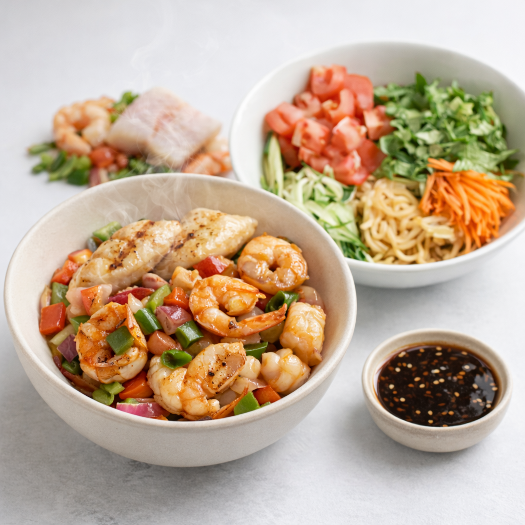 Mahi Mahi Duo - Shrimp Mahi Mahi Bowl