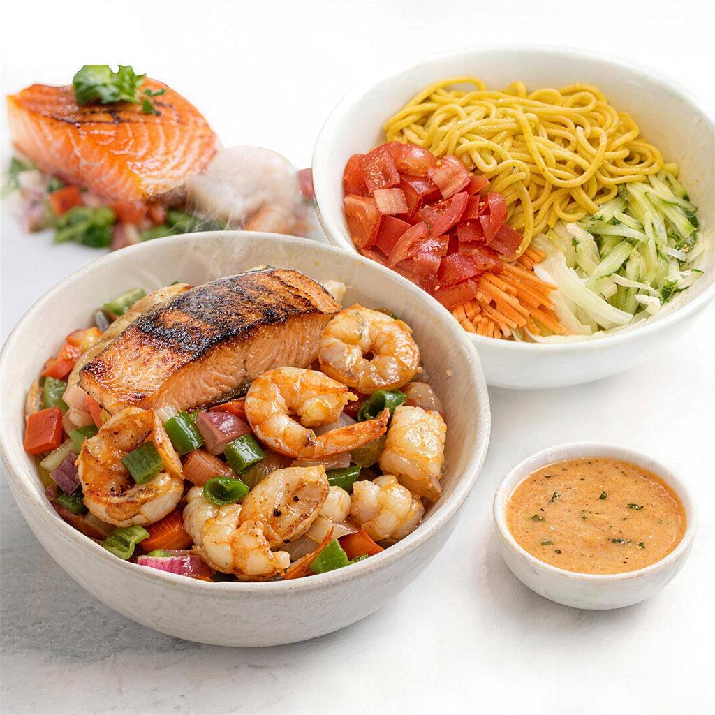 Salmon Duo - Shrimp Salmon Bowl