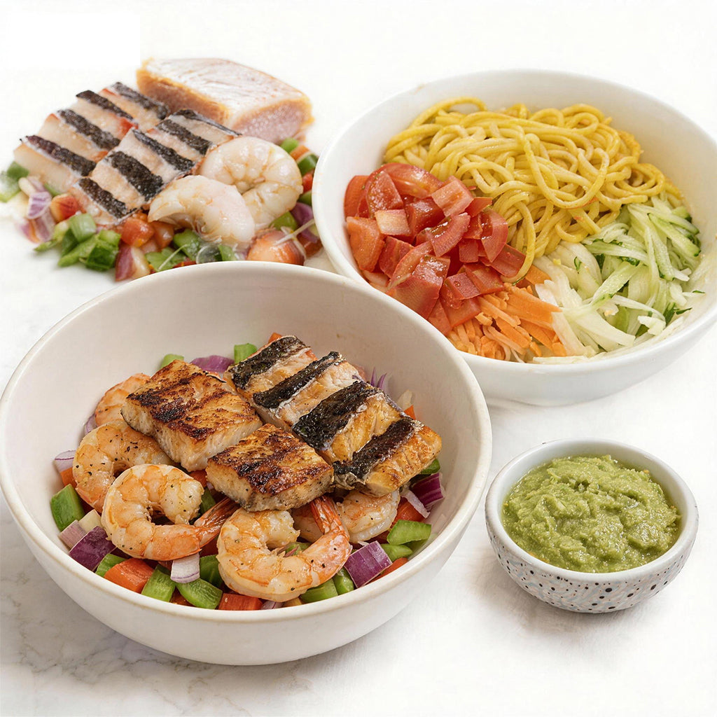Tilapia Beast Bowl - Shrimp Tilapia Chicken Bowl