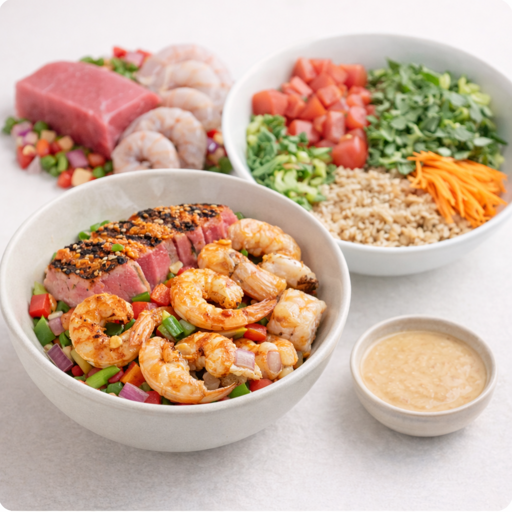Tuna Duo - Shrimp Tuna Bowl
