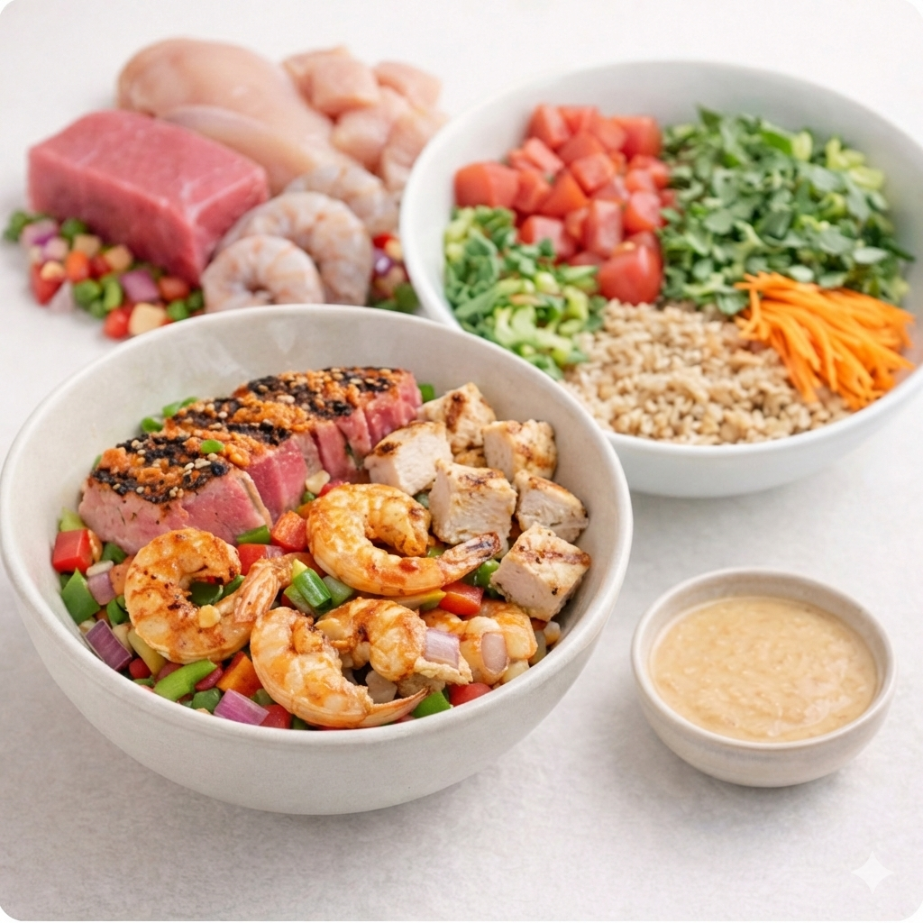 Tuna Beast Bowl - Shrimp Tuna Chicken Bowl
