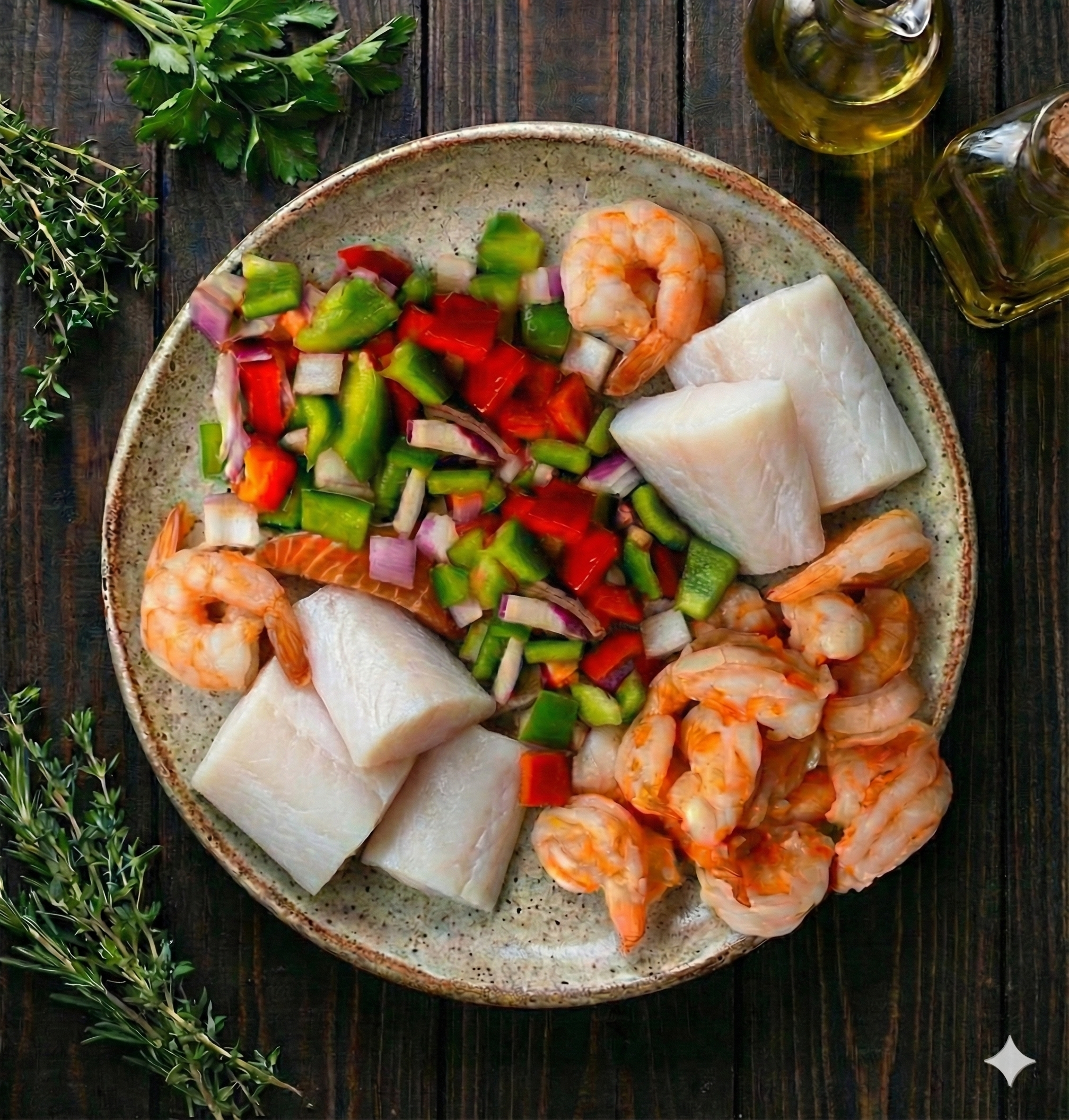 Mahi Mahi Trio - Shrimp Mahi Mahi Chicken Bowl