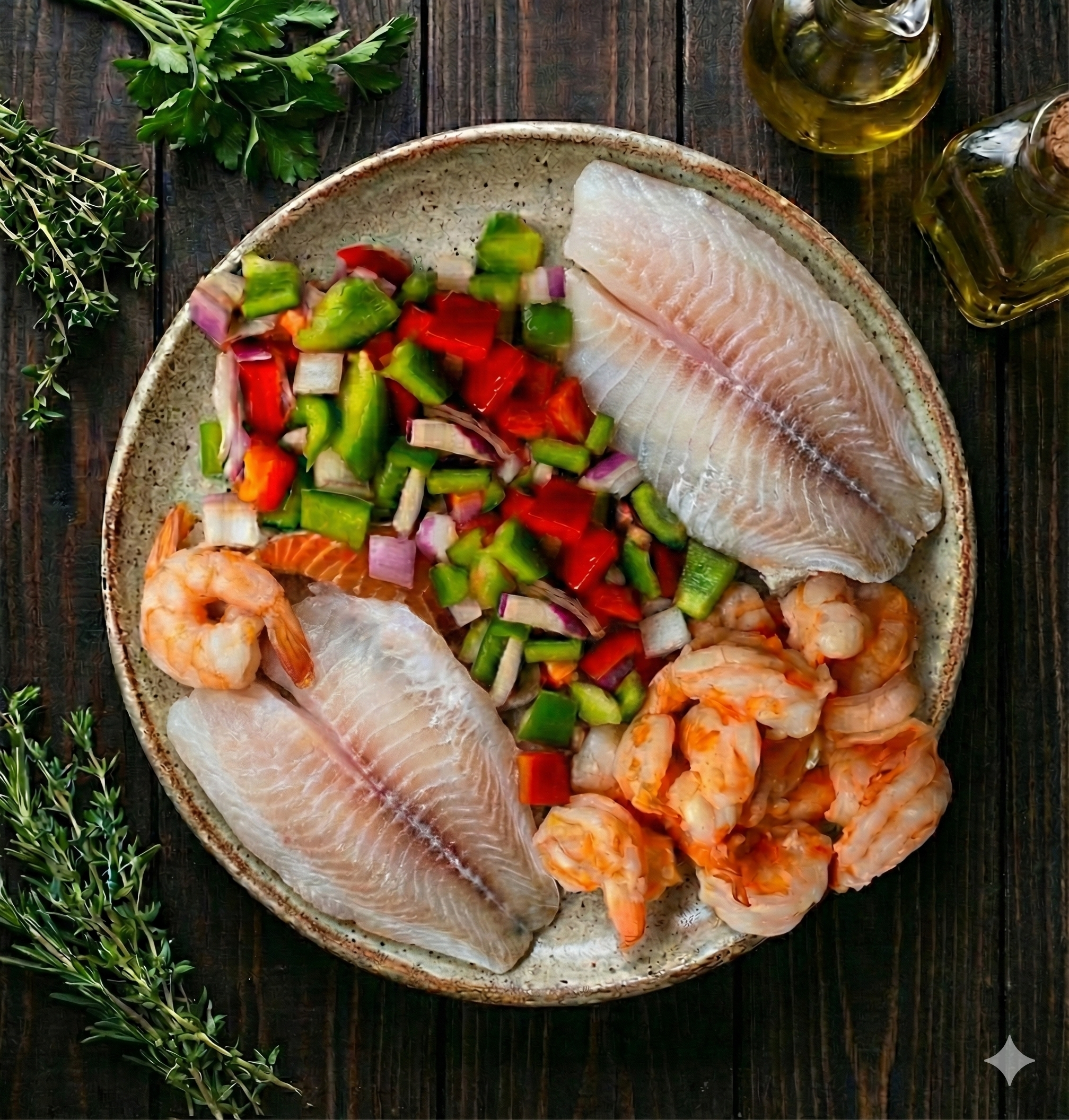 Shrimp Tilapia Bowl (50g Protein Tier)