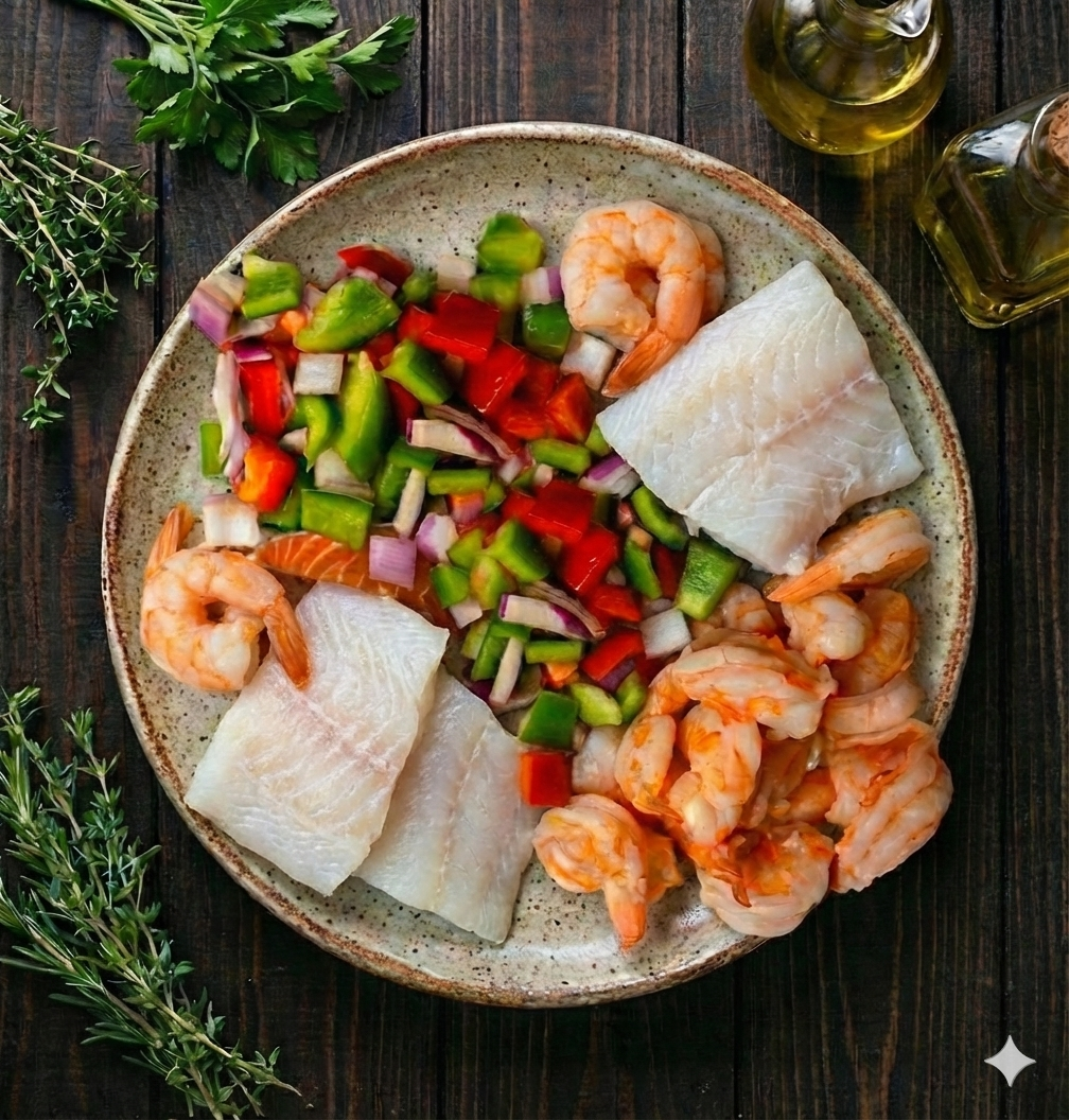 Asian Flounder Duo - Shrimp Asian Flounder Bowl