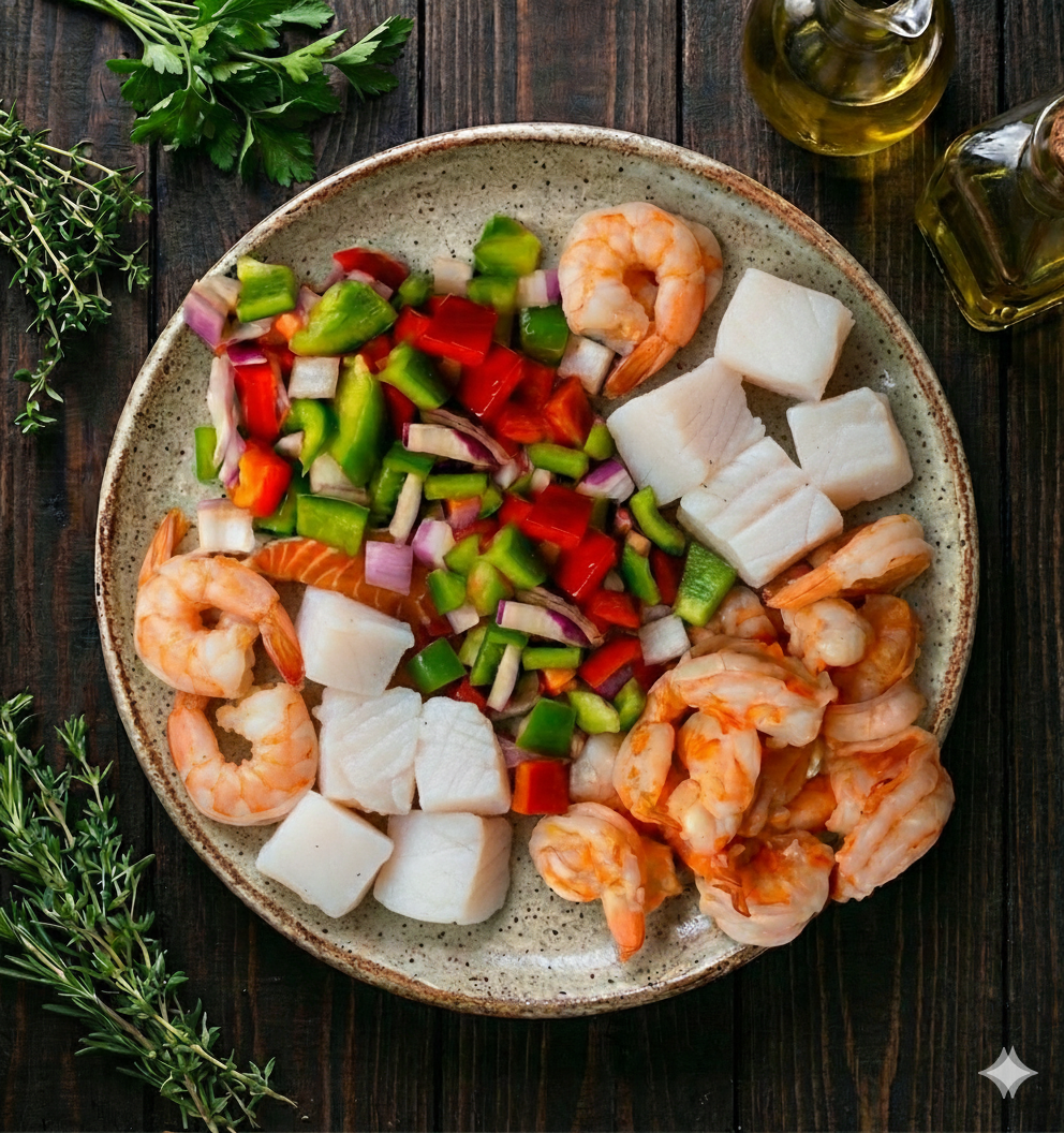 Monkfish Duo - Shrimp Monkfish Bowl